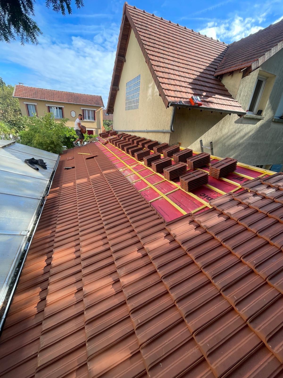 Rénovation complète de toiture avec pose de tuiles neuves en Wallonie